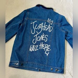 Riverdale 'Jughead Jones Waz Here' Sherpa Denim Jean Jacket - Medium